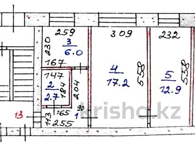2-комнатная квартира · 43.5 м² · 1/3 этаж, Толстого 120 — АзияЭкспресс за 15 млн ₸ в Костанае