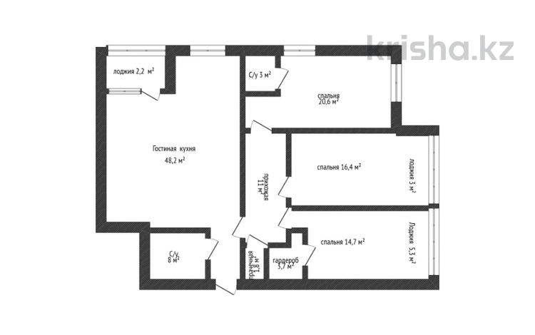 4-бөлмелі пәтер · 146 м² · 7/10 қабат, Ауельбекова 45 — Сейфулина, бағасы: 73 млн ₸ в Кокшетау — фото 33
