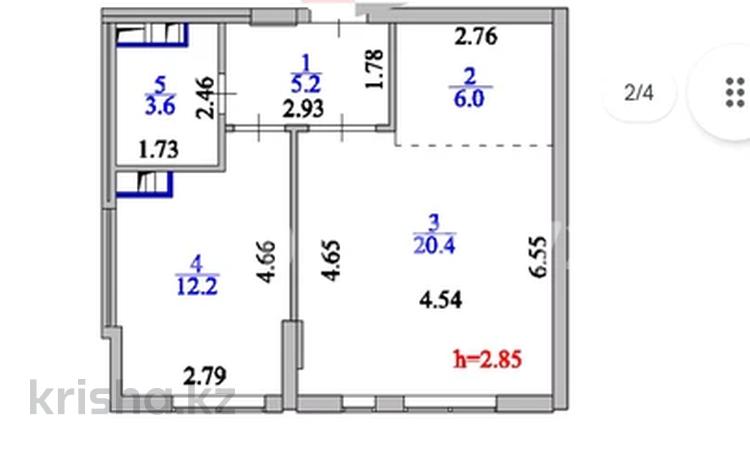 2-бөлмелі пәтер · 48 м² · 8/23 қабат, Айнакол 66/1, бағасы: 31 млн ₸ в Астане, Алматы р-н — фото 2