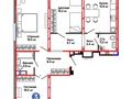 3-комнатная квартира · 90.8 м² · 7/12 этаж, С 902 8 за 39 млн ₸ в Астане, Сарыарка р-н — фото 2