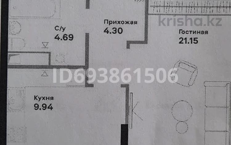 1-комнатная квартира, 41.8 м², 14/14 этаж, Ш.Калдаякова 44 — А78 за 16.5 млн 〒 в Астане, Алматы р-н — фото 2