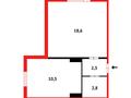 1-комнатная квартира · 36 м² · 9/9 этаж, мкр Юго-Восток, Мкр Гульдер 1 за 14 млн ₸ в Караганде, Казыбек би р-н — фото 3