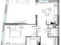 2-бөлмелі пәтер · 72 м² · 4/20 қабат, Турар Рыскулов 1, бағасы: 82 млн ₸ в Астане, Есильский р-н — фото 2