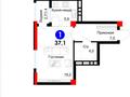 1-бөлмелі пәтер · 37.8 м² · 3/3 қабат, мкр Курамыс, Сейдимбек 100 А, бағасы: 31.6 млн ₸ в Алматы, Наурызбайский р-н — фото 3