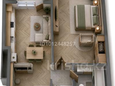 2-бөлмелі пәтер · 45.3 м² · 2/9 қабат, ул. Тлендиева 345, бағасы: 37.2 млн ₸ в Алматы, Бостандыкский р-н