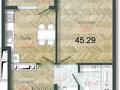 2-комнатная квартира · 45.3 м² · 2/9 этаж, ул. Тлендиева 345 за 37.2 млн ₸ в Алматы, Бостандыкский р-н — фото 4