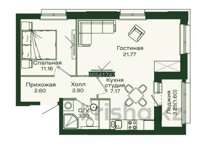 2-бөлмелі пәтер · 48 м² · 7/16 қабат, Сафуан Шаймерденов 4/1, бағасы: 27 млн ₸ в Астане, Сарайшык р-н
