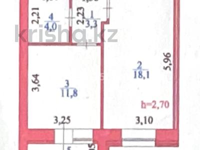 1-комнатная квартира · 38.8 м² · 5/9 этаж, Ахмет Байтурсынулы 36а за 19.5 млн ₸ в Астане, р-н Байконур
