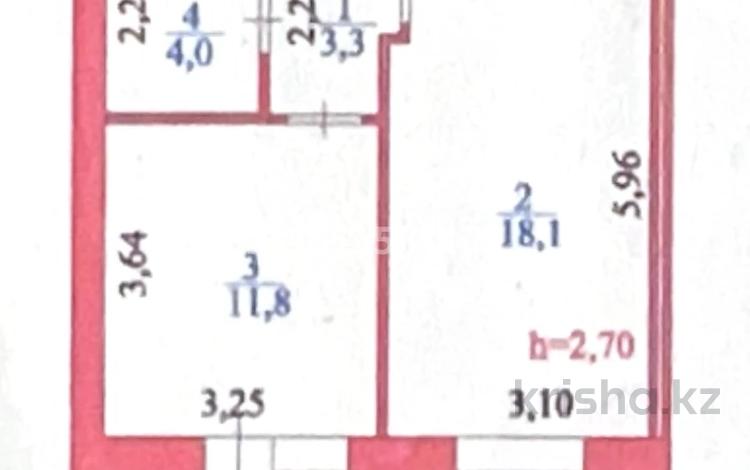 1-комнатная квартира · 38.8 м² · 5/9 этаж, Ахмет Байтурсынулы 36а за 19.5 млн ₸ в Астане, р-н Байконур — фото 2