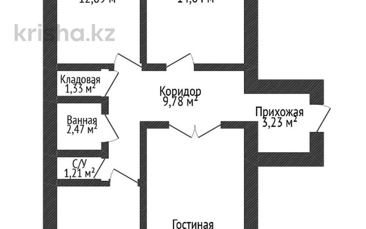 3-бөлмелі пәтер · 83 м² · 9/9 қабат, Алтын орда ш/а., бағасы: 28.5 млн ₸ в Актобе, мкр. Алтын орда — фото 2