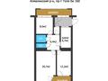 3-бөлмелі пәтер, 60.3 м², 4/7 қабат, Толе Би 160 — Ауэзова, бағасы: 39 млн 〒 в Алматы, Алмалинский р-н — фото 3