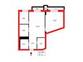 3-комнатная квартира · 69.2 м² · 4/6 этаж, Кабанбай батыра — Туран за 62 млн ₸ в Астане, Нура р-н — фото 12