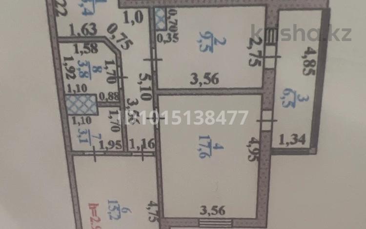 2-комнатная квартира · 69.5 м² · 3/10 этаж, Куаныша Толеметова 50/4 — Рядом НИШ, школа Парасат, поликлиника Отау Мед, ТЦ , садик государственный и частный несколько за 36 млн ₸ в Шымкенте, Абайский р-н — фото 15