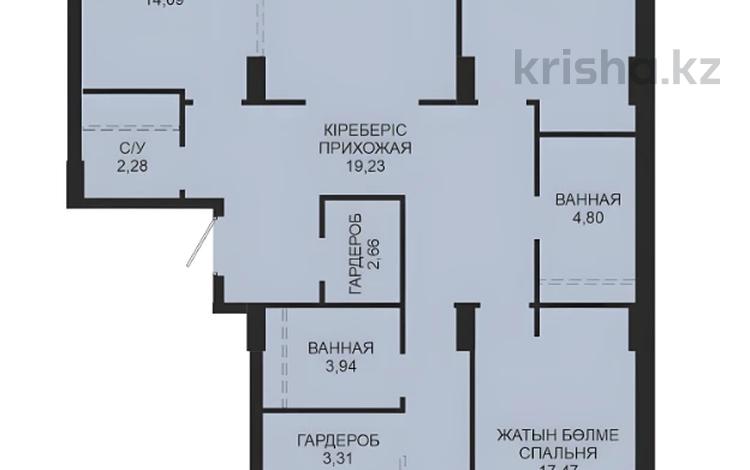 4-бөлмелі пәтер · 125.63 м² · 11/21 қабат, Достык 8/5 — БЕЗ КОМИССИИ, бағасы: ~ 93.6 млн ₸ в Астане, Есильский р-н — фото 33