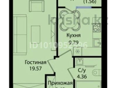 1-комнатная квартира · 38.9 м² · 9/9 этаж, E-15 16 за 26.5 млн ₸ в Астане, Нура р-н