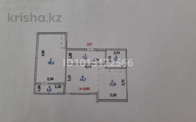 2-бөлмелі пәтер · 60 м² · 8/15 қабат, Ахмет Байтурсынулы 16/3, бағасы: 30 млн ₸ в Астане, Сарайшык р-н — фото 2