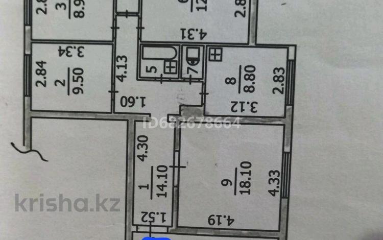 4-бөлмелі пәтер, 77.2 м², 1/5 қабат, Тауелсiздiк 51, бағасы: 11 млн 〒 в Курчатове — фото 4