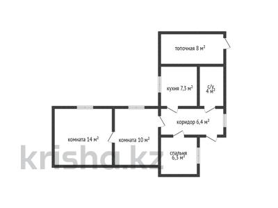 Отдельный дом • 3 комнаты • 56 м² • 4 сот., Северо-западный за 10 млн 〒 в Костанае