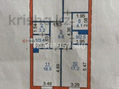 3-бөлмелі пәтер · 98 м² · 4/9 қабат, Микрорайон Северный, Мира 52, бағасы: 49 млн ₸ в Костанае