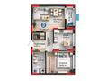 2-бөлмелі пәтер · 57.24 м² · 8/8 қабат, ул. Чингиза Айтматова 23, бағасы: 35.4 млн ₸ в Астане, Есильский р-н