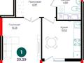 1-комнатная квартира · 39 м² · 7 этаж, Е 882 13 за 22.9 млн ₸ в Астане, Нура р-н — фото 3