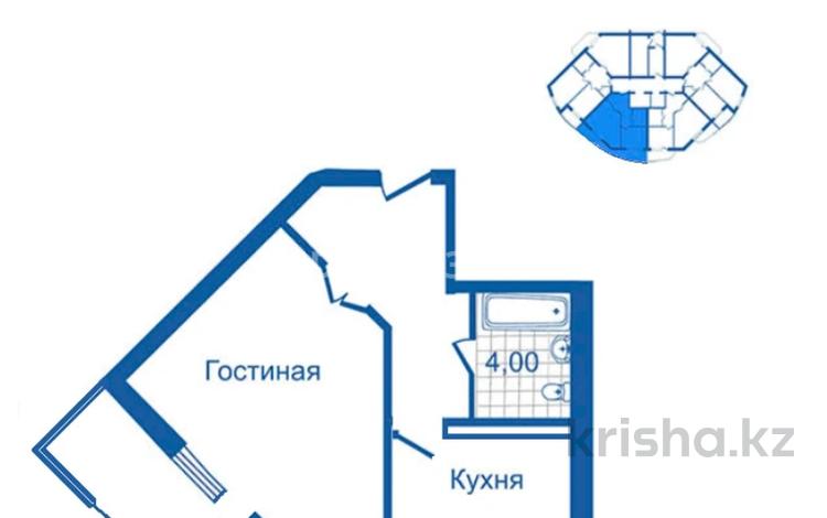 1-комнатная квартира, 52 м², 11/12 этаж, мкр Нуркент (Алгабас-1), Алгабас-1 82 за 28.5 млн 〒 в Алматы, Алатауский р-н — фото 2