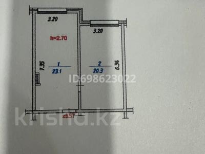 1-комнатная квартира · 43.4 м² · 6/9 этаж, Бухтарминская — Бухтарминская за 24.5 млн ₸ в Алматы, Турксибский р-н