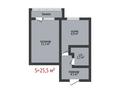 1-бөлмелі пәтер · 25.5 м² · 2/5 қабат, Джамбула, бағасы: 11.4 млн ₸ в Костанае — фото 11