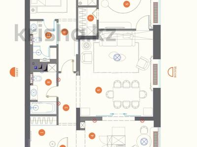 3-бөлмелі пәтер · 110 м² · 18/22 қабат, Сарайшык 34/7, бағасы: 205 млн ₸ в Астане, Есильский р-н