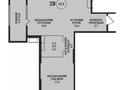 2-комнатная квартира · 65.8 м² · 3/3 этаж, Кенесары хана 43/7 за ~ 78.7 млн ₸ в Алматы, Наурызбайский р-н — фото 2