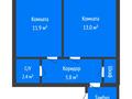 2-бөлмелі пәтер · 35 м² · 5/9 қабат, Абая 28/3, бағасы: 13.5 млн ₸ в Костанае — фото 2