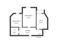 2-комнатная квартира, 59.8 м², 2/4 этаж, Нур сити за 17.5 млн 〒 в Актобе — фото 11