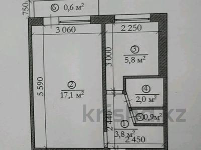 1-комнатная квартира, 31 м², 5/5 этаж, мкр Юго-Восток, Строителей за 10.5 млн 〒 в Караганде, Казыбек би р-н