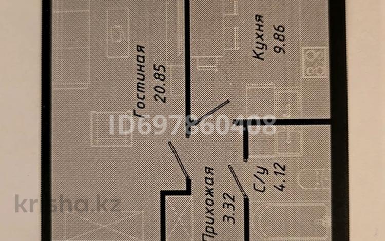 1-комнатная квартира, 39.99 м², 8/12 этаж, Нажимеденова 26/2 — Кенен Азербаев за ~ 20 млн 〒 в Астане, Алматы р-н — фото 2