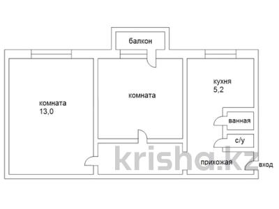 2-комнатная квартира, 46 м², 2/2 этаж, Сатпаева 20 — Акимата за ~ 2.8 млн 〒 в Горняцком
