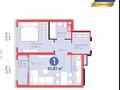 2-бөлмелі пәтер · 41.61 м² · 6/9 қабат, Казыбек би 23 — САМАЯ ГОРЯЧАЯ ЦЕНА СВЕЖИМ РЕМОНТОМ!, бағасы: 29 млн ₸ в Астане, Нура р-н