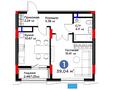 1-бөлмелі пәтер · 39.04 м², Кенесары 54, бағасы: ~ 29.2 млн ₸ в Астане, р-н Байконур — фото 3