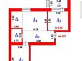 3-комнатная квартира · 62.5 м² · 9/10 этаж, Роза Богланова 1 — Самая Дешевая Трешка за 36.4 млн ₸ в Астане, Нура р-н — фото 9