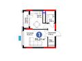 1-комнатная квартира · 35.21 м², ул. Жошы хан, 10 за ~ 24.9 млн 〒 в Астане, Есильский р-н — фото 3