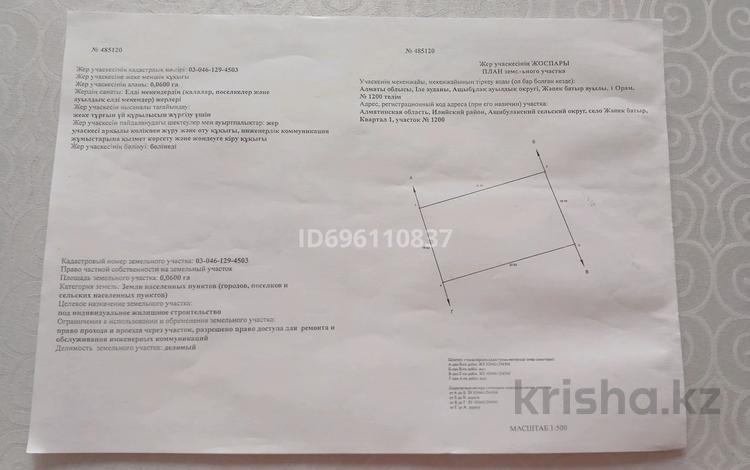 Жер телімі 6 сотық, Көше Махамбет Өтемісұлы 1200 участок, бағасы: 6 млн 〒 в  — фото 6