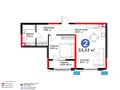 2-бөлмелі пәтер · 54 м², Рыскулова, бағасы: 41.3 млн ₸ в Шымкенте, Аль-Фарабийский р-н