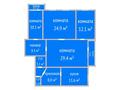 4-бөлмелі пәтер · 113.4 м² · 5/5 қабат, Пушкина 140/1, бағасы: 31 млн ₸ в Костанае — фото 2