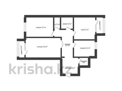 3-комнатная квартира · 105.2 м² · 8/9 этаж, Серкебаева 33/1 за ~ 42.1 млн ₸ в Кокшетау