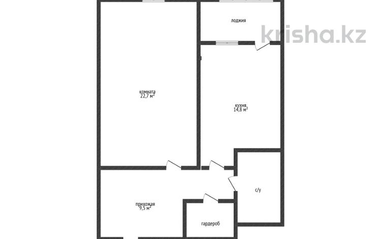 1-комнатная квартира · 54.8 м² · 4/9 этаж, Абая 101 за 36.9 млн ₸ в Костанае — фото 2