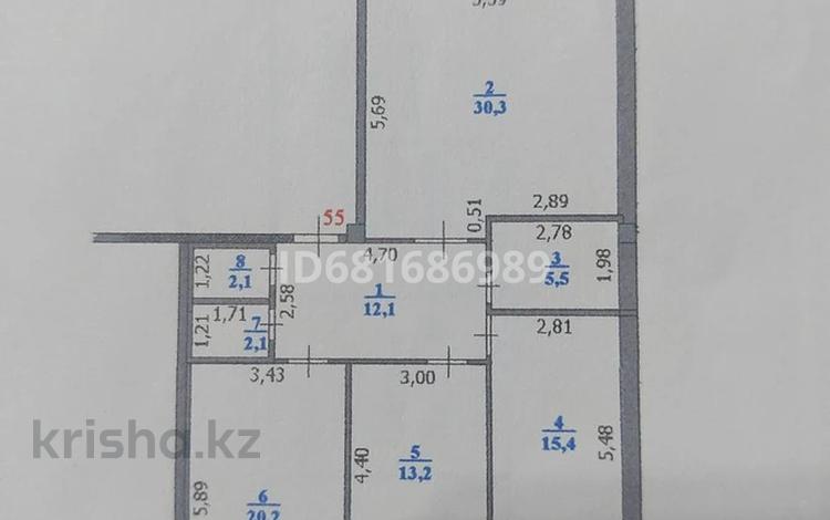 3-комнатная квартира, 109 м², 2/10 этаж, Ульяны Громовой 18 — Турист за 30 млн 〒 в Уральске — фото 4