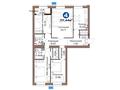 4-комнатная квартира · 117.44 м² · 9/12 этаж, Хусейн бен Талал 1 11/1-2 за ~ 62.2 млн ₸ в Астане, Нура р-н — фото 3