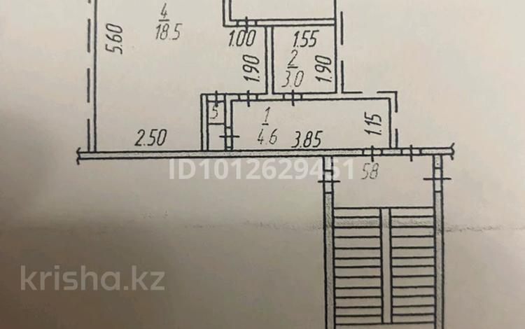 1-комнатная квартира · 33 м² · 5/5 этаж, Абая 30/1 — 1 микрорайон за ~ 4.3 млн ₸ в Темиртау — фото 2