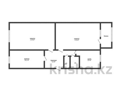 3-бөлмелі пәтер · 62.4 м² · 3/5 қабат, Маяковского 108, бағасы: 30 млн ₸ в Костанае