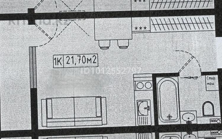 1-комнатная квартира · 22 м², Е-128 2 — Коргалжынское шоссе за 8.9 млн ₸ в Астане — фото 2