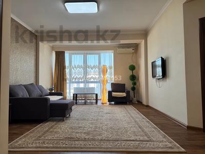 3-комнатная квартира · 100 м² · 10/10 этаж, Ауэзова 163а — Атакент ВДНХ, косметологическая клиника, аптека за 26 000 〒 в Алматы, Бостандыкский р-н